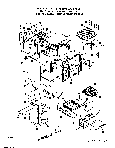 Body Diagram and Parts List for 1653*2A  Roper Range