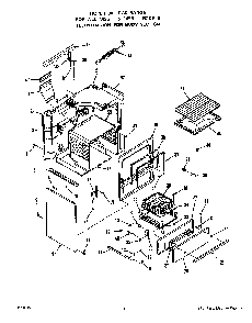 Body Diagram and Parts List for 1435*0A  Roper Range