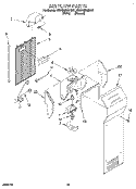 AIR FLOW, LIT/OPTIONAL Diagram and Parts List for 4KSRS25QDW01  KitchenAid Refrigerator