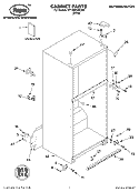 CABINET, LITERATURE Diagram and Parts List for RT18HDXKQ02  Roper Refrigerator