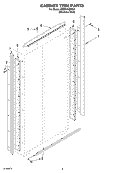 CABINET TRIM Diagram and Parts List for KSSP48QKS01  KitchenAid Refrigerator