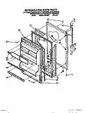 REFRIGERATOR DOOR Diagram and Parts List for ET16ZMXWW00  Whirlpool Refrigerator