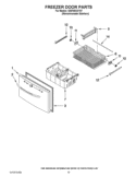 FREEZER DOOR PARTS Diagram and Parts List for GI6FARXXY07  Whirlpool Refrigerator