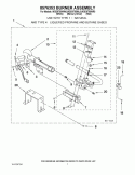 8576353 BURNER ASSEMBLY Diagram and Parts List for WGD9750WL0  Whirlpool Dryer