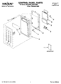 CONTROL PANEL PARTS Diagram and Parts List for IMH15XRQ2  Whirlpool Microwave