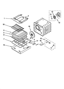 Diagram 5 Diagram and Parts List for KEBC177KSS05  KitchenAid Wall Oven