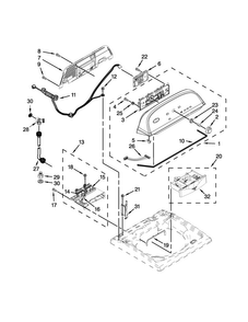 Part Location Diagram of W10601133 Whirlpool HARNS-WIRE