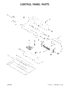 Control panel parts Diagram and Parts List for WOD51EC0HW02  Whirlpool Wall Oven