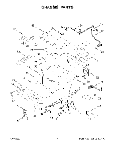 Chassis Parts Diagram and Parts List for KFGC558JBK05  KitchenAid Range