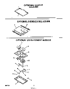 ^griddle Diagram and Parts List for 2496*0A  Roper Range