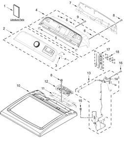 Part Location Diagram of W11691183 Whirlpool Quick Start Guide