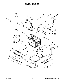 Oven Parts Diagram and Parts List for KODE500EWH20  KitchenAid Wall Oven