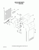 AIR FLOW PARTS Diagram and Parts List for 6GD5SHGXSS05  Whirlpool Refrigerator