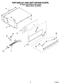 TOP GRILLE AND UNIT COVER PARTS Diagram and Parts List for KSSC42QMS00  KitchenAid Refrigerator