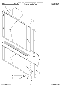 DOOR AND PANEL Diagram and Parts List for KUDJ230YWH2  KitchenAid Dishwasher