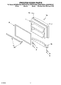 FREEZER DOOR PARTS, OPTIONAL PARTS Diagram and Parts List for GR2SHKXKT03  Whirlpool Refrigerator
