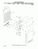 AIR FLOW PARTS Diagram and Parts List for ED2KHAXVQ01  Whirlpool Refrigerator
