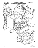 SECTION Diagram and Parts List for LEV7858AN0  Whirlpool Dryer