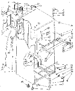 Cabinet Diagram and Parts List for ET14JKXSN03  Whirlpool Refrigerator