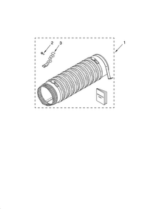 Product Accessory Parts Diagram and Parts List for 1101820296  Kenmore Washer Dryer Combo