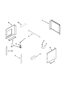 Top Venting Parts Diagram and Parts List for WOC54EC0AS03  Whirlpool Microwave