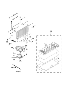 Lower Unit And Tube Parts Diagram and Parts List for KBBL206EPA00  KitchenAid Refrigerator
