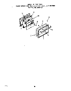 Oven Door Diagram and Parts List for 1255*0A  Roper Range