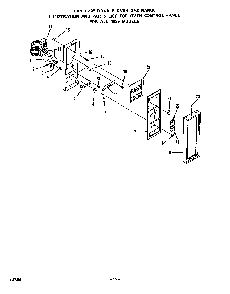 Oven Control Panel Diagram and Parts List for 1885*0A  Roper Range