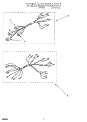WIRING HARNESS Diagram and Parts List for FEP310YL2  Whirlpool Range
