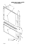 DOOR AND PANEL Diagram and Parts List for KUDS22HT1  KitchenAid Dishwasher