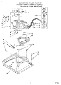 MACHINE BASE Diagram and Parts List for LTG6234DT1  Whirlpool Washer Dryer Combo