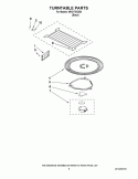 TURNTABLE PARTS Diagram and Parts List for MH2175XSB4  Whirlpool Microwave
