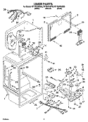 Part Location Diagram of 2187351 Whirlpool HARNS-WIRE