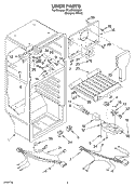 LINER PARTS Diagram and Parts List for ST14CKXKQ02  Whirlpool Refrigerator