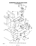 MAGNETRON AND AIRFLOW Diagram and Parts List for RM278PXL0  Whirlpool Microwave Oven Combo