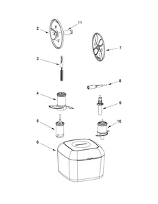 Attachment Parts Diagram and Parts List for 5KFP1444AFP0  KitchenAid Food Processor