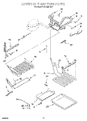 LOWER UNIT AND TUBE Diagram and Parts List for KBLC36MHS01  KitchenAid Refrigerator
