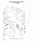 REFRIGERATOR LINER PARTS Diagram and Parts List for GI0FSAXVB04  Whirlpool Refrigerator
