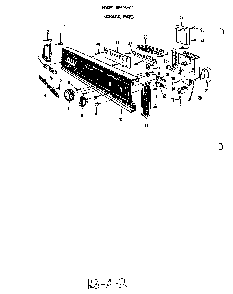 Console Panel Diagram and Parts List for 8595*00  Roper Dishwasher