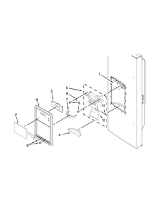 Part Location Diagram of W10901007 Whirlpool CNTRL-ELEC