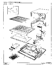 02 - Freezer Compartment Diagram and Parts List for NT19L8A  Whirlpool Refrigerator