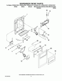 Part Location Diagram of W10728484 Whirlpool Control Bracket