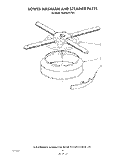 LOWER WASHARM AND STRAINER Diagram and Parts List for 4KUDA220TW0  KitchenAid Dishwasher