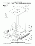 CABINET PARTS Diagram and Parts List for ED5FHAXVA02  Whirlpool Refrigerator