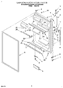 REFRIGERATOR DOOR Diagram and Parts List for 4YET18TKDN01  Whirlpool Refrigerator