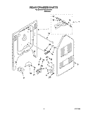 REAR CHASSIS PARTS Diagram and Parts List for KESC308LSS0  KitchenAid Range