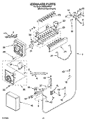 ICEMAKER PARTS Diagram and Parts List for KSSO36FMX01  KitchenAid Refrigerator