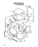 UPPER OVEN Diagram and Parts List for RB170PXYQ3  Whirlpool Wall Oven