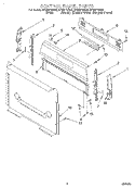 CONTROL PANEL Diagram and Parts List for SF325PEGZ0  Whirlpool Range