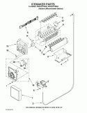 ICEMAKER PARTS Diagram and Parts List for KSRV22FVSS04  KitchenAid Refrigerator